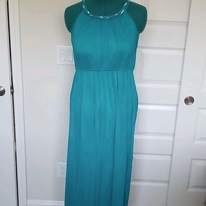 Braided gold Collar sleeveless dress
